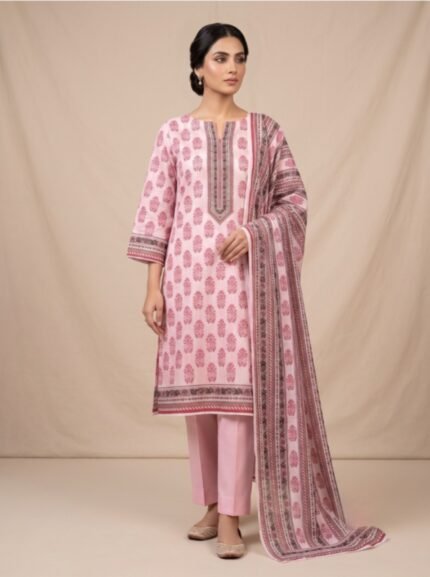 Exclusive Digital Printed Lawn 3 Piece UN_STITCHED